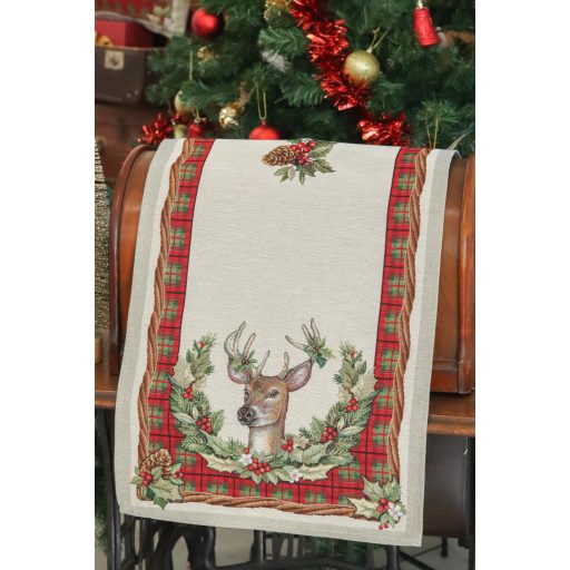 Harmony szarvasos asztali futó, 44x140 cm, lurex nélkül