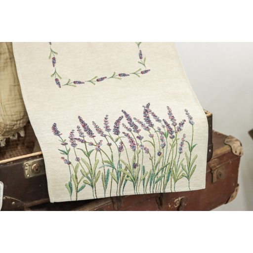 Levendulamező asztali futó, 37x100 cm