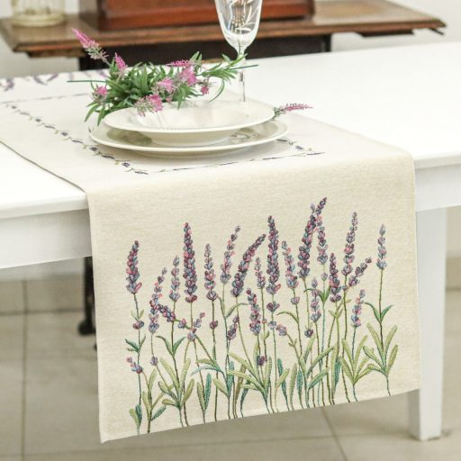 Levendulamező asztali futó, 44x140 cm