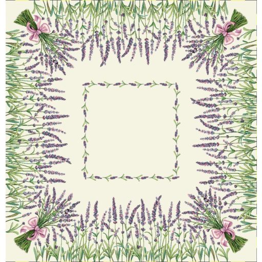 Levendulamező asztalterítő, 96x100 cm