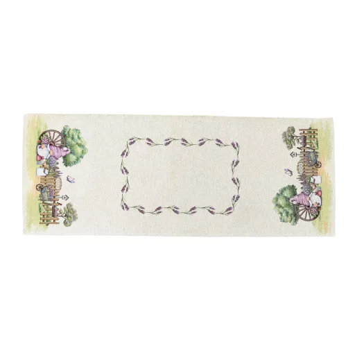 Manós, levendulás asztali futó, 44x140 cm