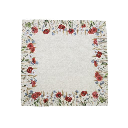 Pipacsos, búzavirágos asztalterítő, 96x100 cm