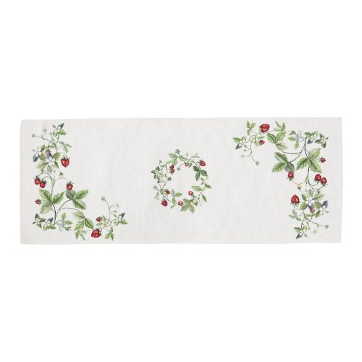 Szamócás asztali futó, 44x140 cm