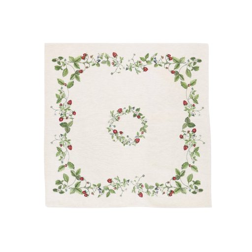 Szamócás asztalterítő, 96x100 cm