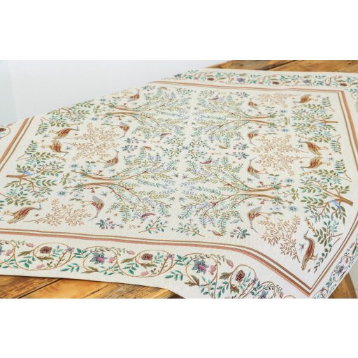 Ősi kert (fehér) asztalterítő, 96x100 cm