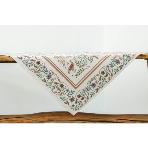 Ősi kert (fehér) asztalterítő, 96x100 cm