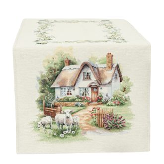 Bárányos asztali futó, 44x140 cm