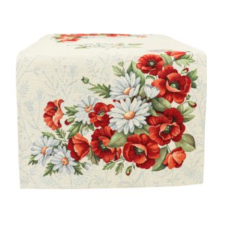 Pipacsos, margarétás asztali futó 37x100 cm