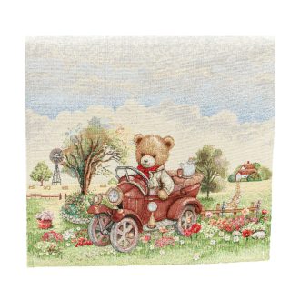 Mackó család asztali futó, 44x140 cm