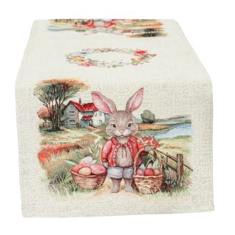 Húsvéti tojásgyűjtés asztali futó, 44x180 cm