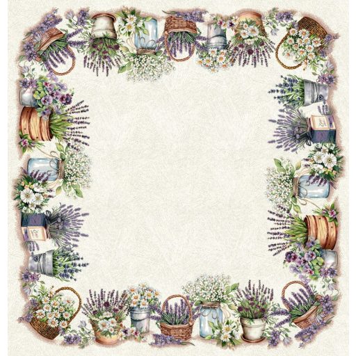 Flower shop, levendulás asztalterítő, 96x100 cm