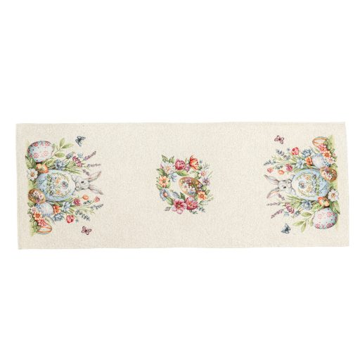 Húsvét a kertben asztali futó, 37x100 cm