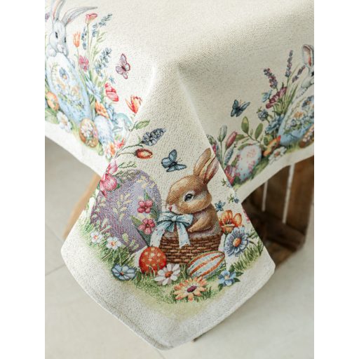 Húsvét a kertben asztalterítő, 96x100 cm