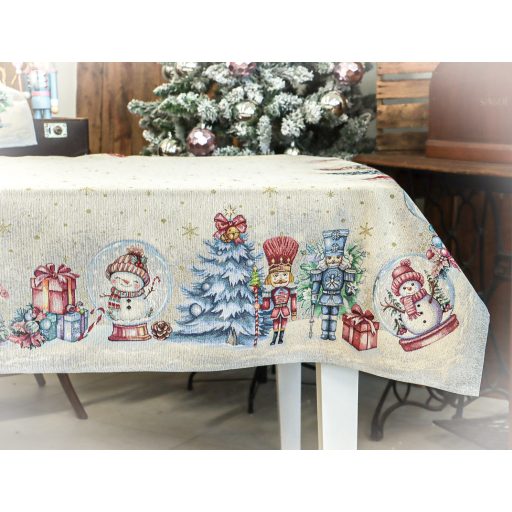 Pink diótörős asztalterítő, 137x180 cm, lurex nélkül