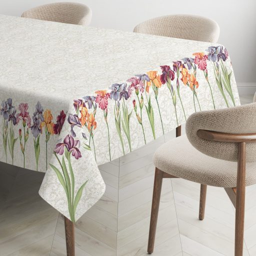 Írisz virágos asztalterítő, 137x180 cm