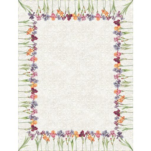 Írisz virágos asztalterítő, 137x240 cm