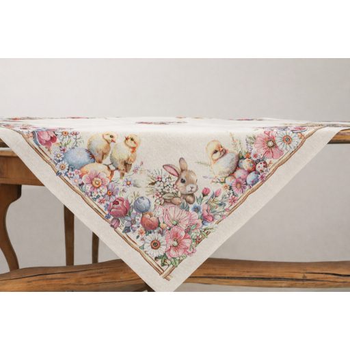 Húsvéti kiscsibés asztalterítő, 96x100 cm