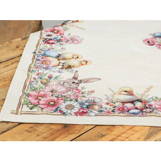 Húsvéti kiscsibés asztalterítő, 96x100 cm