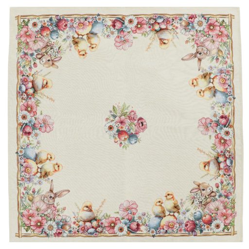 Húsvéti kiscsibés asztalterítő, 96x100 cm
