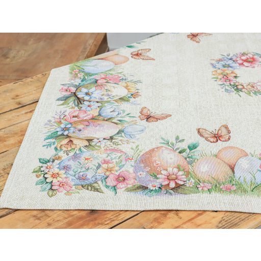 Pasztell húsvéti tojásos asztalterítő, 96x100 cm