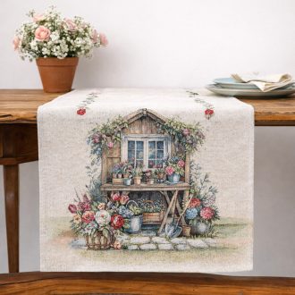 Garden house kerti házikós asztali futó 37x100 cm