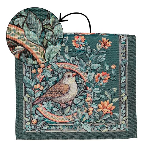 Erdei madarak (zöld alapon) futó 37x100 cm