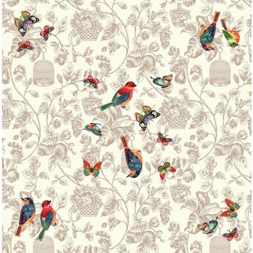 Madaras, pillangós asztalterítő, 96x100 cm