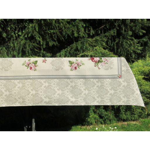 Rózsás asztalterítő, 137x240 cm