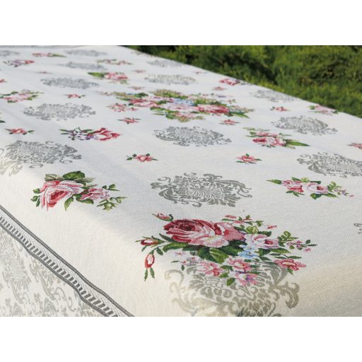 Rózsás asztalterítő, 137x240 cm