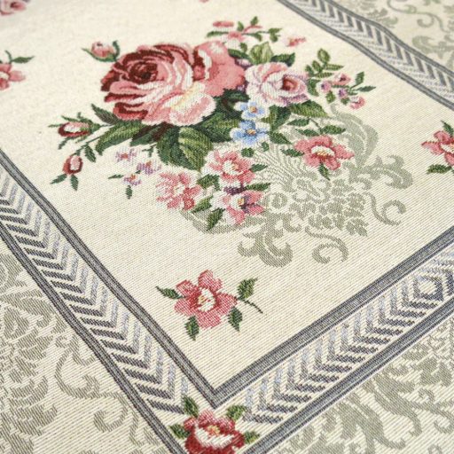 Rózsás asztali futó, 37x100 cm