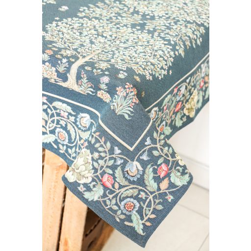 Kék életfa asztalterítő, 96x100 cm