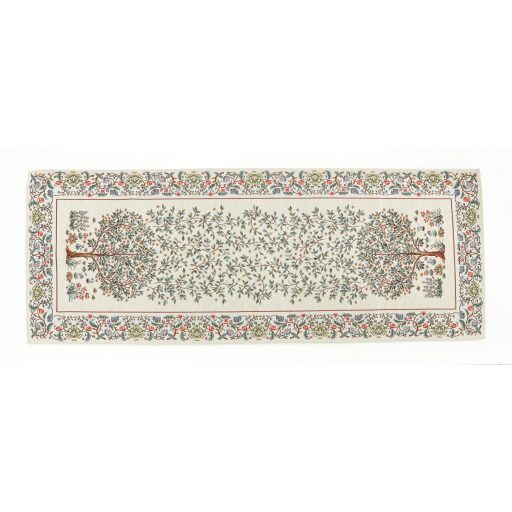 Fehér életfa asztali futó 37x100 cm