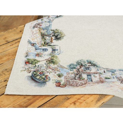Mykonos mediterrán olivás asztalterítő, 96x100 cm