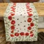 Pipacsos, katicás asztali futó, 44x140 cm