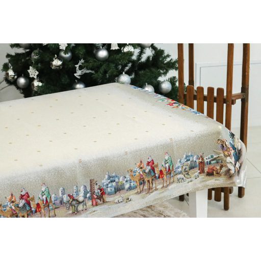 Betlehemi hajnal asztalterítő, 137x240 cm, lurex nélkül