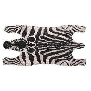 Zebra alakú kókuszrost lábtörlő, 75 x 38 cm