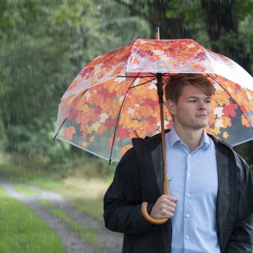 Őszi leveles esernyő, 95 cm átmérőjű