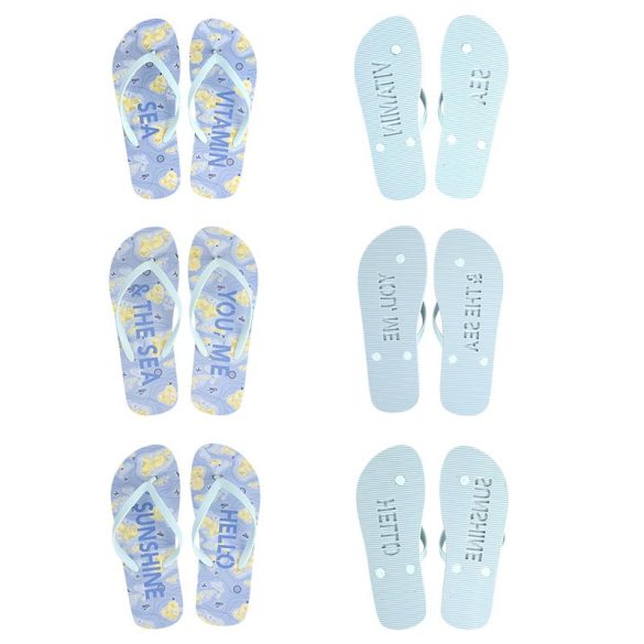 Tengerpart mintás flip-flop papucs 38, 3 féle