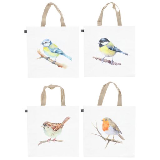 Verebes bevásárló táska, 40 x 40 cm