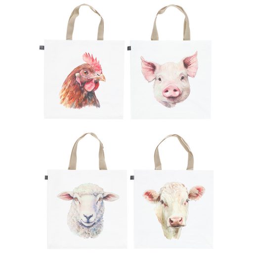Bárányos bevásárló táska, bárány, 40 x 40 cm