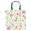 Színes virág mintás összehajtható bevásárló táska, 40 x 40 cm