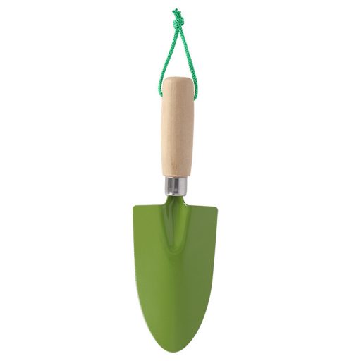 Fém kézi ásó, akasztóval, zöld