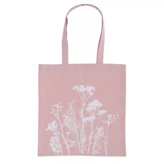 Mezei virág mintás bevásárlós táska, pink