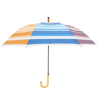 Színes csíkos esernyő, 120 cm átmérőjű