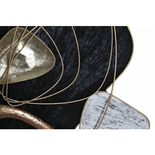 Dekoráció falra fém 99x10x86,5 absztrakt piros