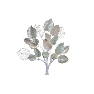 Dekoráció falra fém 102x7x108,6 leveles zöld