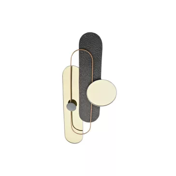 Dekoráció falra fém 96x5x40,6 modern aranyozott