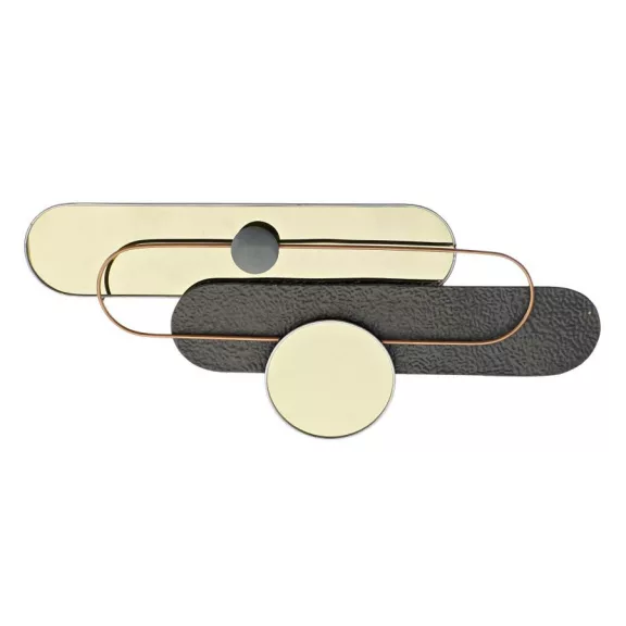 Dekoráció falra fém 96x5x40,6 modern aranyozott