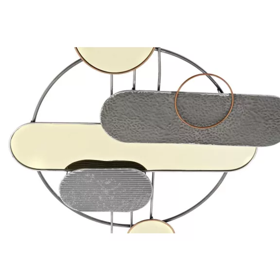 Dekoráció falra fém 130x5x80,6 modern aranyozott