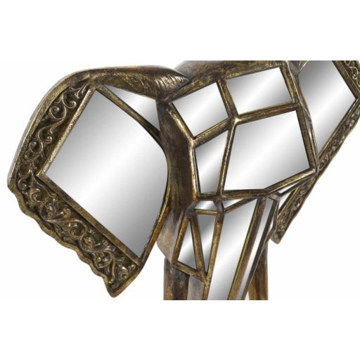 Dekoráció falra műgyanta tükör 41x11x38 elefánt